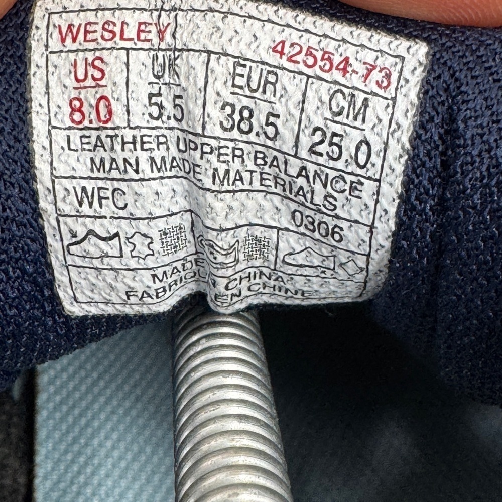 Vintage VANS Navy Blue Wesley Shoes Suede Skateboarding Women's Size 8 2000s - Picture 8 of 8